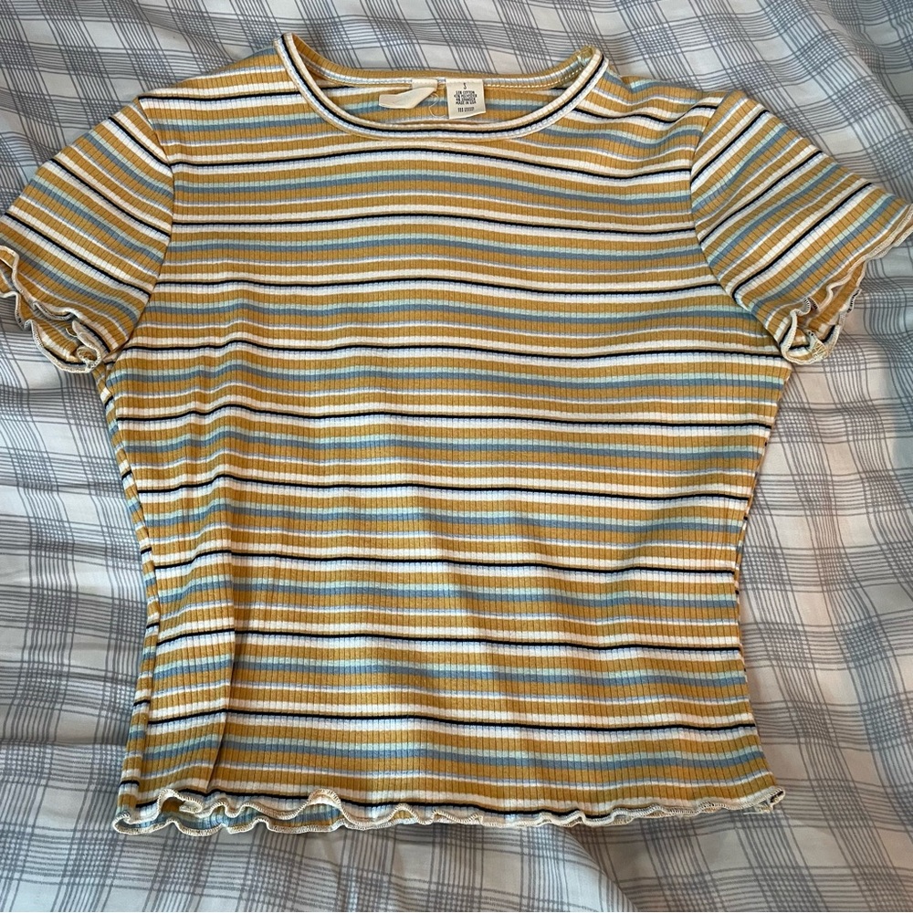 Sky and Sparrow Fitted Ribbed Crop Top Beach Summer Indie Trendy